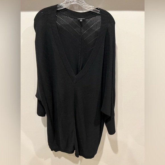 Talbots Black Women’s Deep V-Neck Tunic Sweater 3X - Picture 1 of 5